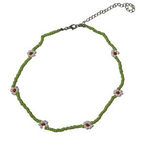 Beaded flower necklace